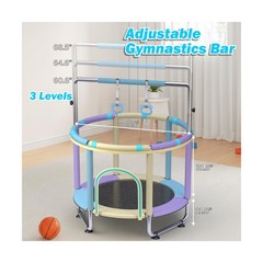 Trampoline for Kids 55inch Toddler Mini Small Trampoline Outdoor Indoor Baske…
