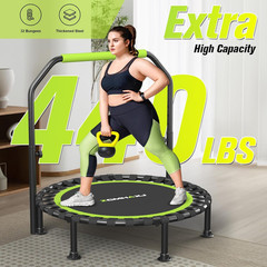 Foldable Mini Trampoline, 40″/48″ Rebounder Trampoline for Adults & Kids, 450Lbs