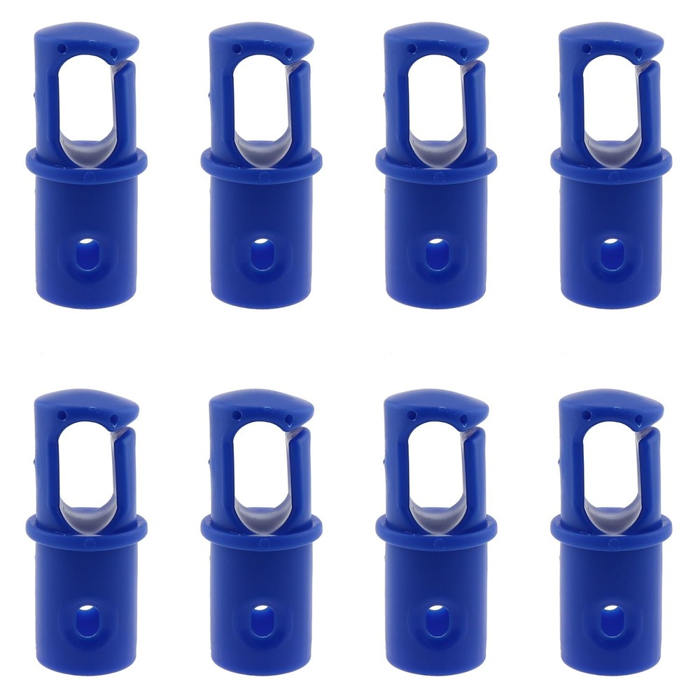 8PCS Universal Trampoline Bar Caps G-Hook Trampoline Shell Rod Cap for 1.1In Pol