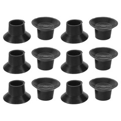 12Pcs Trampoline Leg Covers Black Rubber Foot Pads Anti Skid Durable Replacement