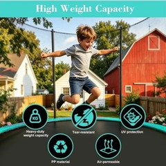 Trampoline Replacement Mat Fit 14 Ft round Trampoline with 72 V-Rings (MAT ONLY)