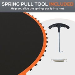 12ft Trampoline Replacement Mat 72 V-Hooks Fits 5.5in Springs Frame Not Included
