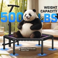 50” Trampoline-Fitness Rebounder for Adult-Indoor/Home