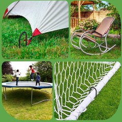 12 Inch 16 Pack Trampoline Stakes Ground Stakes Heavy Duty Ground Anchors Reb…