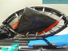 40″ Mini Rebounder Trampoline Foldable Fitness Gym Workout Exercise Handrail