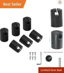 6-Pc Trampoline Enclosure Pole Cap Set for 1.26in Diameter Safety Upgrade