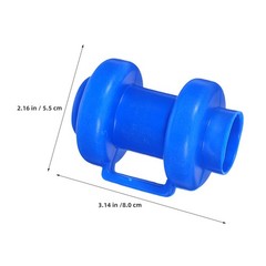25Pcs Reusable Blue Plastic Trampoline Pole Caps for Enclosure Replacement