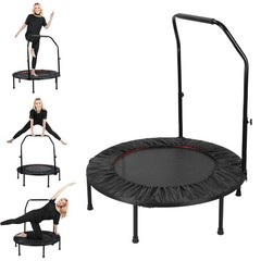 40″ Foldable Mini Trampoline,Exercise Trampoline Workout for Adults Load 450lbs
