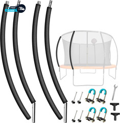 2PCS Trampoline Curved Poles Universal Trampoline Replacement Enclosure Poles.
