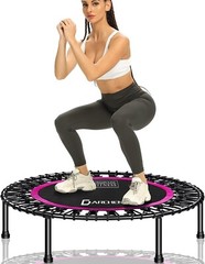 450 lbs Mini Trampoline for Adults – Indoor Small Rebounder Exercise – Quiet …