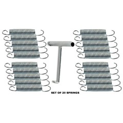 6 inch Heavy Duty Trampoline Springs Galvanized Steel Replacement Set of 20 Tool