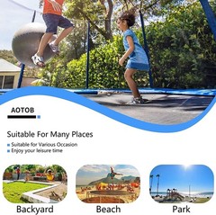8FT 10FT 12FT 14 FT 15FT Trampoline with Safety Enclosure Net，Outdoor Trampol…