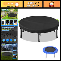 Waterproof Mini Trampoline Cover 600D Oxford, Indoor/Outdoor Protection 91×7.6CM