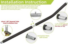 Galvanized Steel Trampoline Poles for Skywalker – Replace 4202 4135, 8ft-14ft