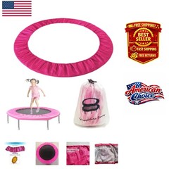 Durable 3-Layer Safety Trampoline Spring Cover – 40 Inch Pink Oxford Cloth
