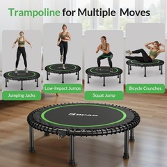 Bcan 40 Adult Fitness Trampoline Durable Bungees Exercise Reboundergreat Mini