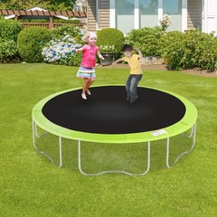 Modern Green Trampoline Protection Pad with Safety Edge Cover, 4.19 lbs