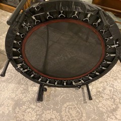 TONCUR FITNESS TRAMPOLINE WITH HANDLEBAR PADDING INDOOR GYM