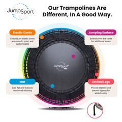 JumpSport 550 Workout Rebounder for Adults, 44″ | PRO CE (Open Box)