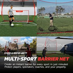 16×10 Red Portable Sports Rebounder Net for Baseball Soccer &more