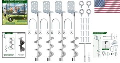 Swing Set Anchors 20″ â€“ Heavy Duty Ground Anchors Screw in with L-Brackets …