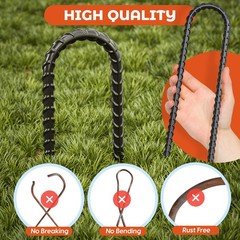 ® 12 Inch Trampoline Anchors, Trampoline Stakes, Ground Stakes Heavy Duty, Gr…