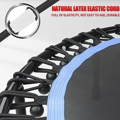 40″-48″ Silent Mini Trampoline Fitness Trampoline 48″ Round Blue (NO Handle)