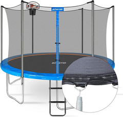 Trampoline Replacement Safety Enclosure Net for 6 Straight Poles round Frame Tra
