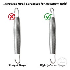 20 pcs Trampoline Springs, 7inch Heavy Duty Trampoline Springs Stainless Steel