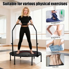 40″ Foldable Mini Trampoline,Exercise Trampoline Workout for Adults Load 450lbs
