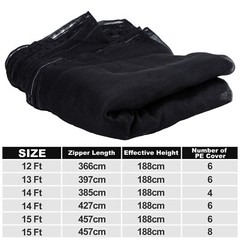 12 13 14 15ft Trampoline Safety Net Round Replacement For 4 6 8 Poles Enclosure