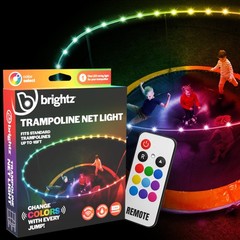 Above-the-Net Trampoline Lights – 40ft Clips to Safety Net – Color Changing T…