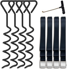 USA Trampoline Stakes Heavy Duty Trampoline Parts Corkscrew Shape Steel Stakes A