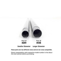 Lower Enclosure Straight Tube, Pack of 2, Metal color, Part #4201, PK0005
