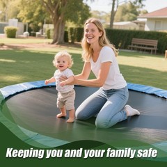6pcs Trampoline Net Connection Rope, Nylon Black Cord Tie Down Rope for Tramp