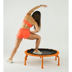 JumpSport 350 PRO Fitness Trampoline, Cardio Workout Equipment, 39 Inch, Orange