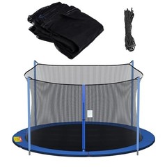 Trampoline Replacement Safety Net for 6 Straight Poles 14 FT Net For 4 Poles