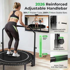 Trampolin para ejercicio fitness de 48″ adultos y ninos niños plegable brincolin