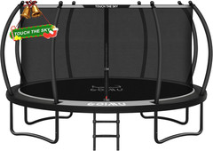 10FT 12FT 14FT 16FT Outdoor Recreational Trampoline with Enclosure Net, Bolt-Fre