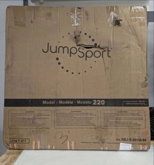 JumpSport 220 in-Home Cardio Fitness Rebounder, 39″ Mini Trampoline (Open Box)
