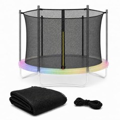 14 FT Trampoline Replacement Net for 6 Straight Poles: Safety Enclosure