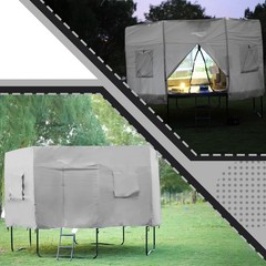 Gardenature 12FT Trampoline TentTent Only, Fit for 8 Straight Poles Round Tra…