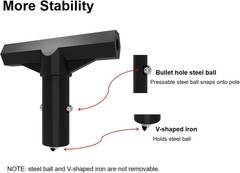 Trampoline Pole Covers T-Tube Connector Trampoline Black Plastic T-Connector