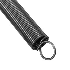 2Pcs Heavy Duty Metal Hooked Extension Springs for Mechanical Use Dark Grey