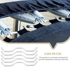 5Pcs Portable Trampoline Connectors Durable Metal Replacement Buckles Silver