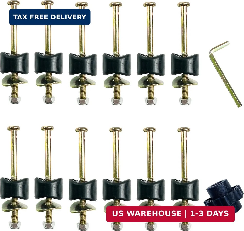 12 PCS Long Trampoline Screws and Bolts, Trampoline Bolts and Nuts, Trampoline E