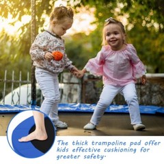 16 Feet Waterproof Tear-Resistant Trampoline Safety Replacement Pad Spring Cover