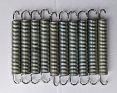 Heavy-duty galvanized steel springs for large trampoline 10pk – 6.5″ Gently Used