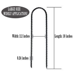 Nigh Coated Rebar Trampoline Wind Stakes Set of 12 Safety Ground Anchors Stak…