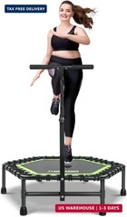 ONETWOFIT 42″/45″ Rebounder Trampoline for Adults, Silent Mini Trampoline Indoor